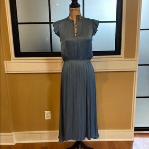 Steve Madden Elegant Satiny Blue Allegra Dress.Sz Small. NWT